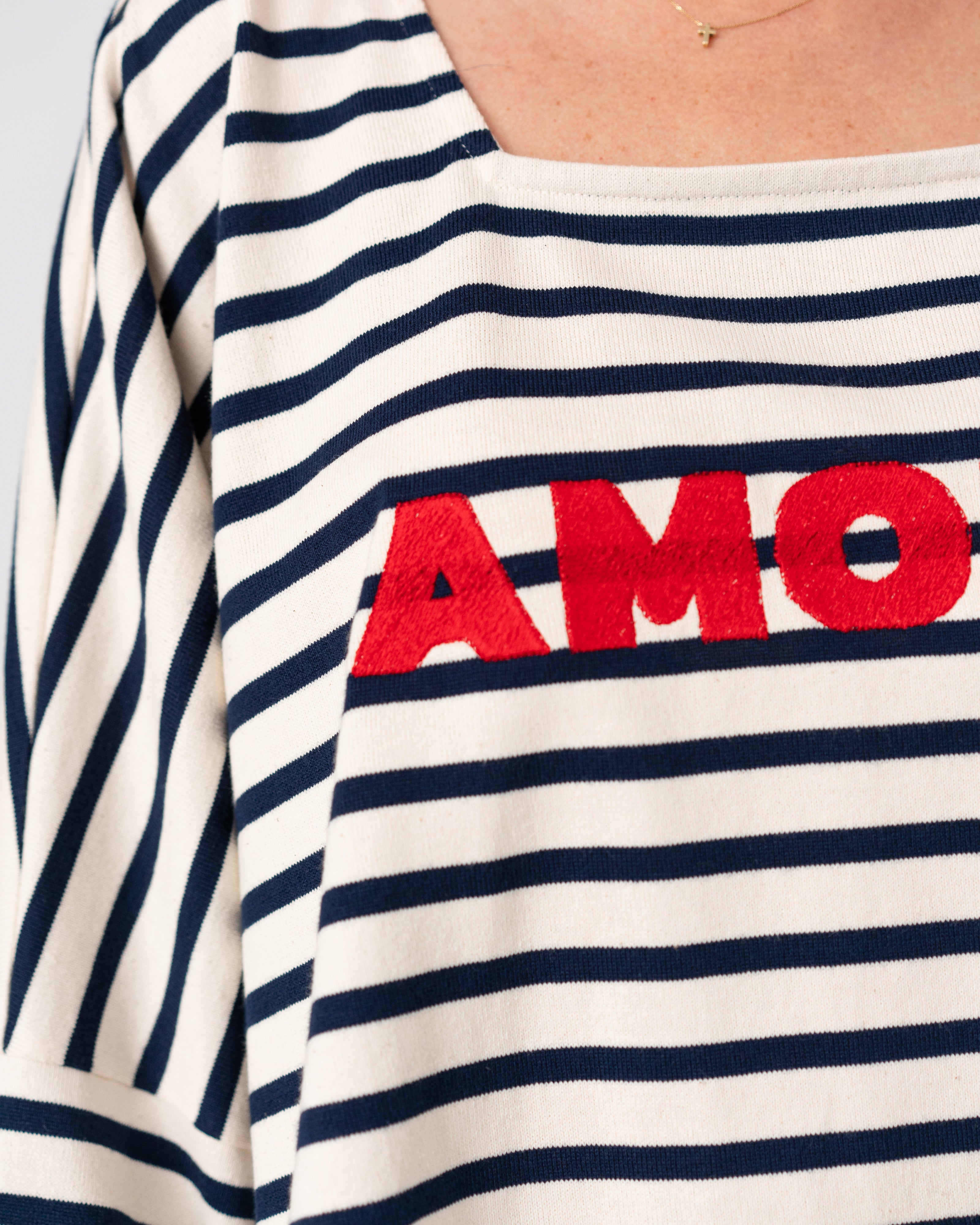 Mariniere "Amour" Embroidered