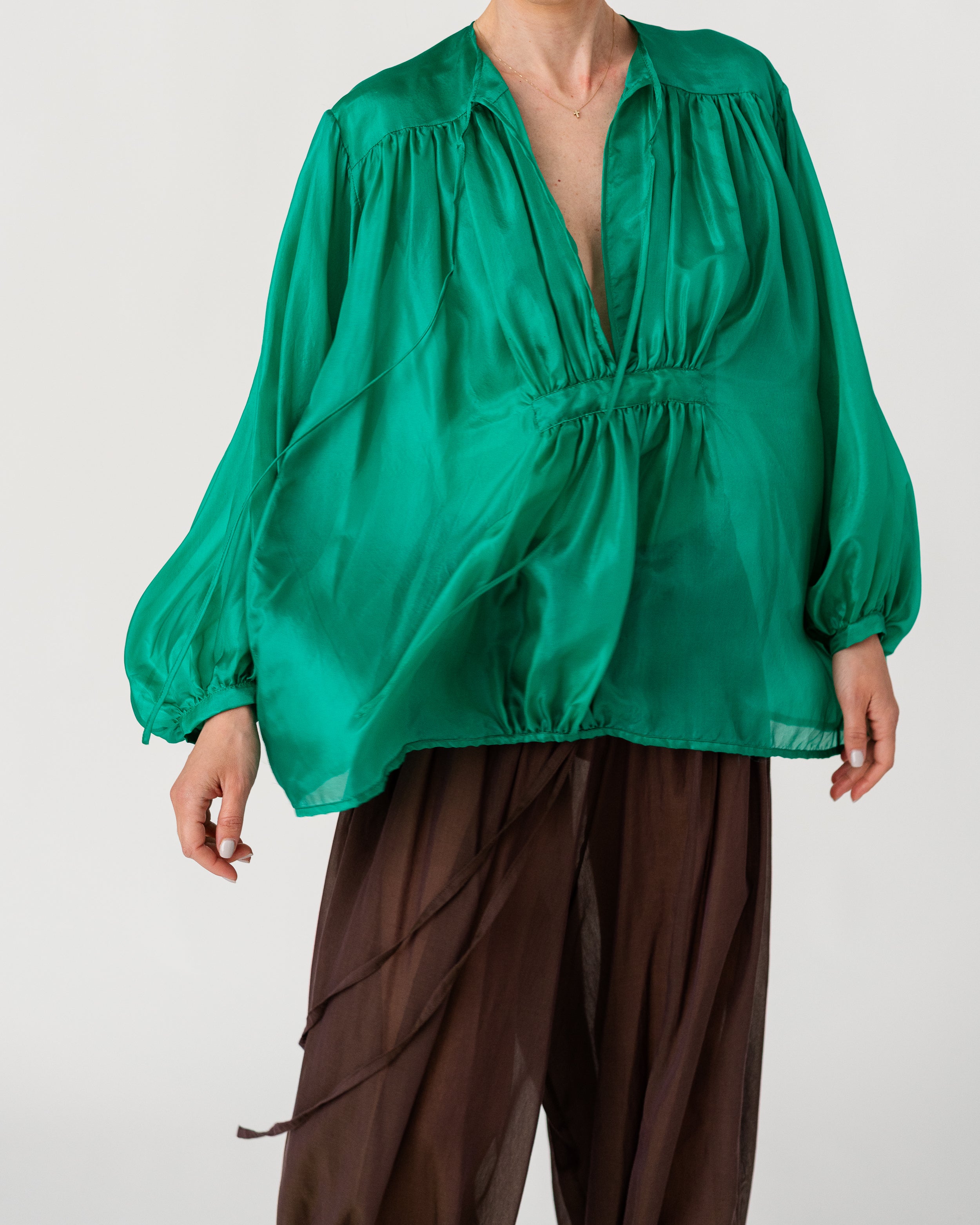 The Hazy Nipple Silk Shirt