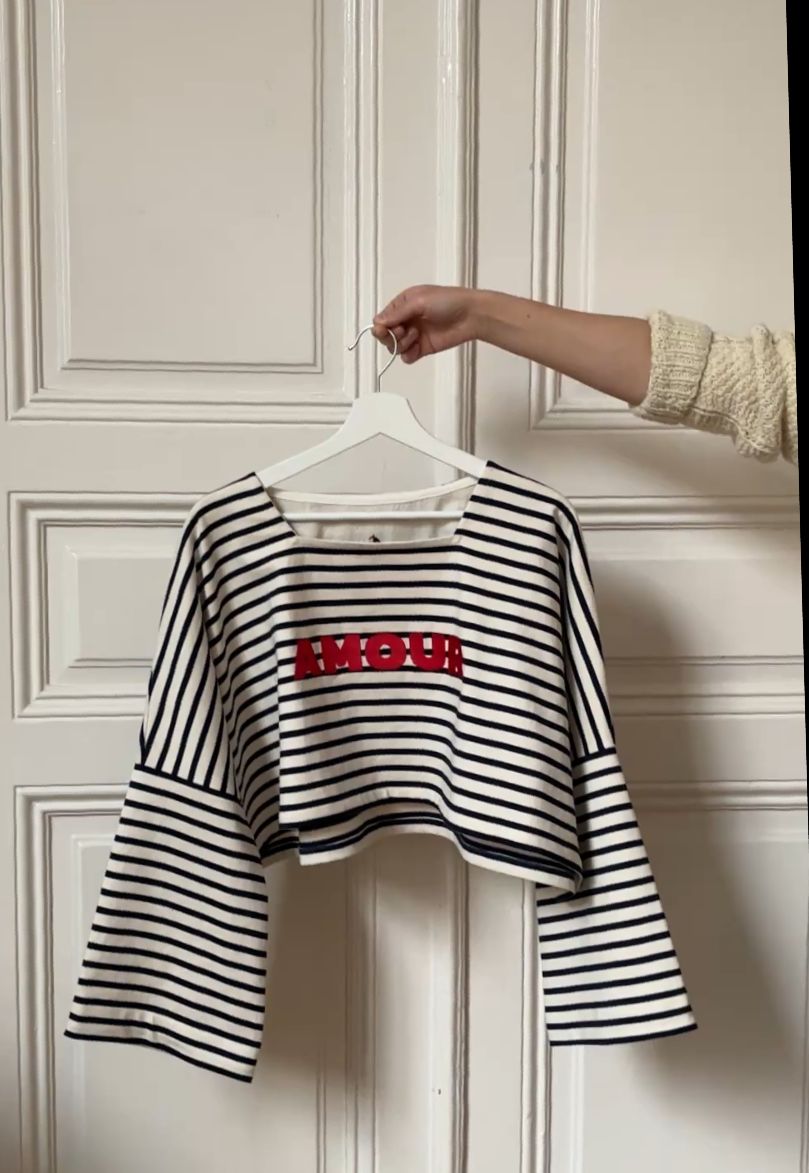Crop Top Mariniere